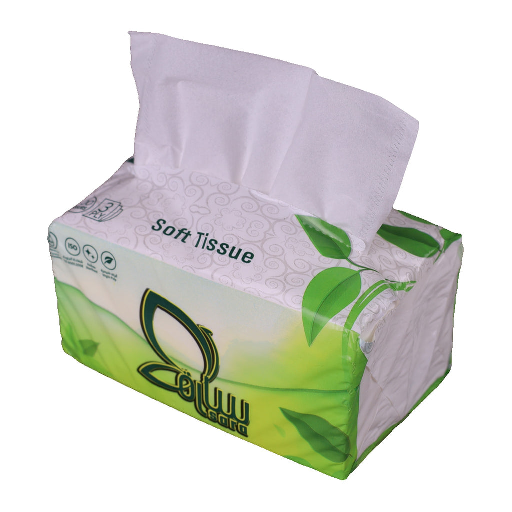 Sara Tissues 500 medium pack, front view
