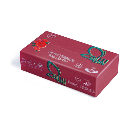 Sara Facial Tissues 200, single box, angled