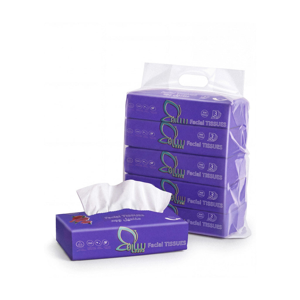Sara Facial Tissues 300, pack of 5 boxes