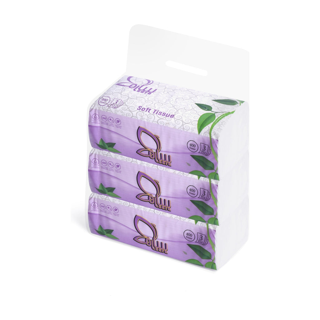 Sara Facial Tissues 400, pack of 3