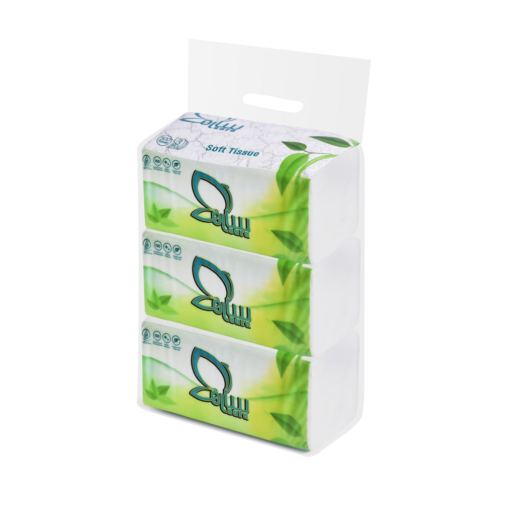 Sara Facial Tissues 500 Medium, pack of 3