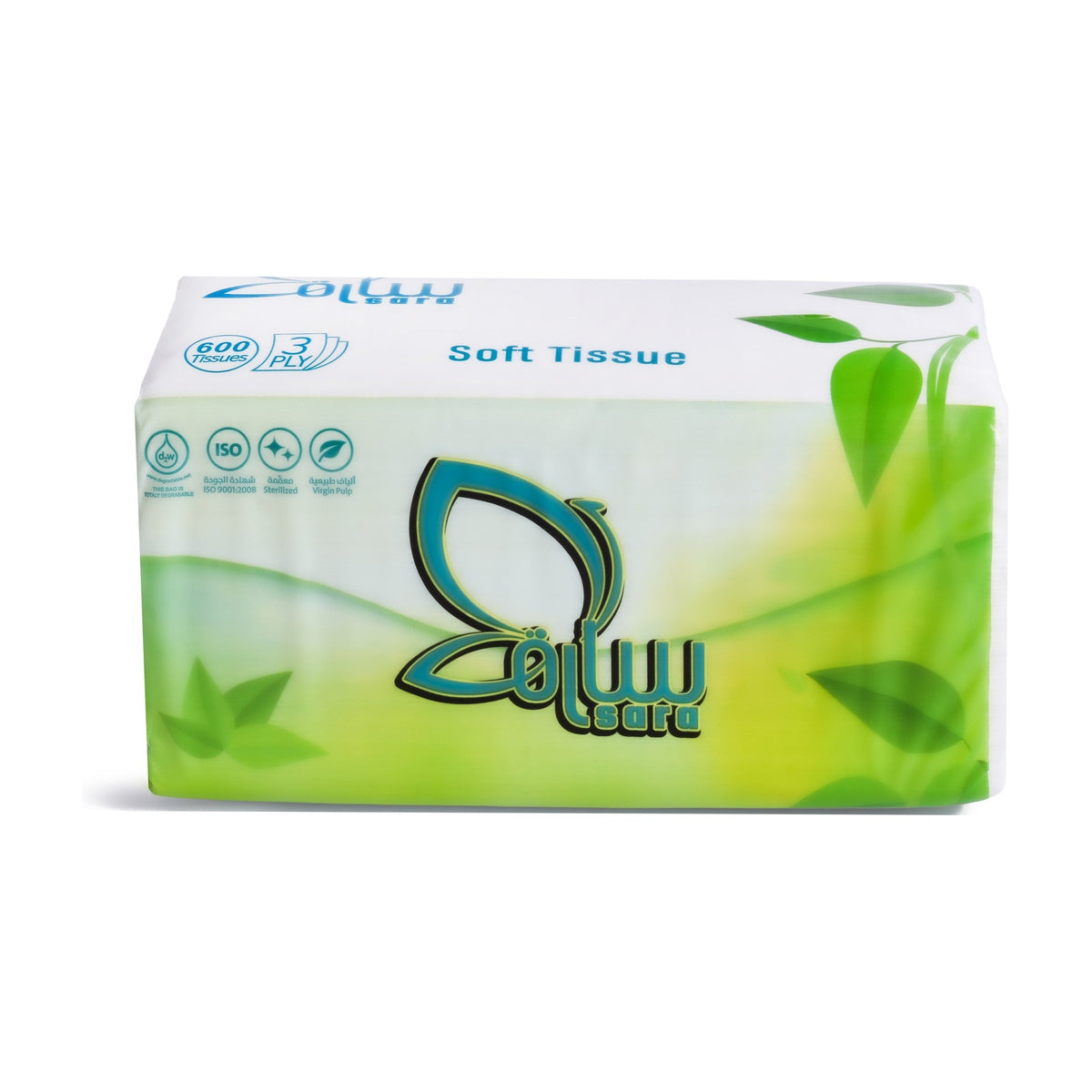 Sara Facial Tissues 600, single large box