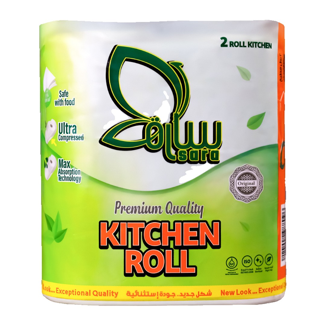 Sara Kitchen Roll, 2-roll pack