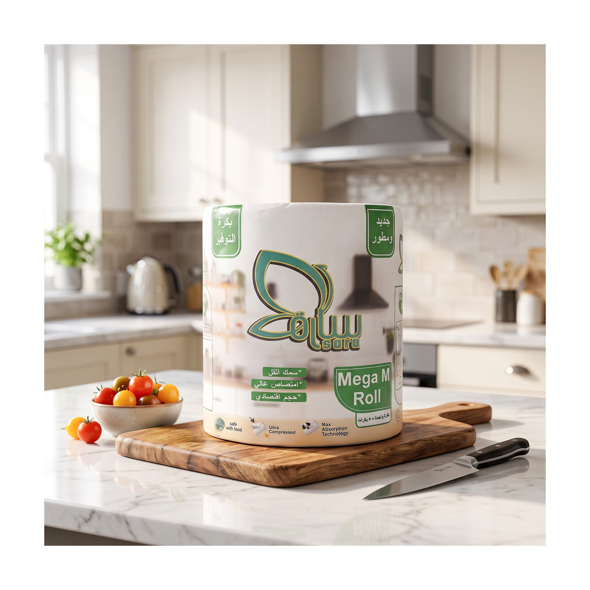 Sara Max Roll 425 g kitchen towel, back of pack